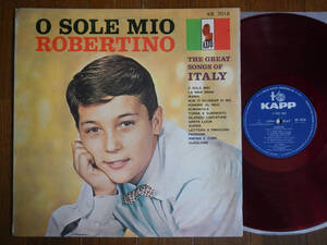 【LP】ロベルティーノ(KR7018東芝音工KAPP1962年赤盤イタリアの少年は歌う!ROBERTINO/O SOLE MIO/ANEMA E CORE/VURRIA)