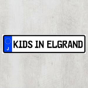 J【KIDS IN ELGRAND/キッズインエルグランド】マグネットステッカー