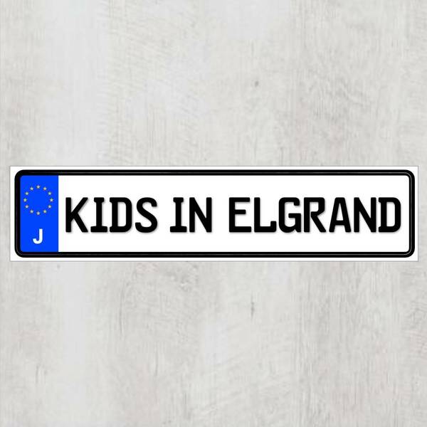 J【KIDS IN ELGRAND/キッズインエルグランド】マグネットステッカー