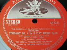 LP AA-8261 ウィルヘルム・フルトヴェングラー　ベートーヴェン　交響曲　第４番　第１番 【8商品以上同梱で送料無料】_画像5