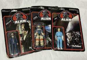 ReAction リ・アクション ALIEN エイリアン 3.75インチ・アクションフィギュア 3体セット 展示未使用品