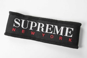 Supreme * 16AW Fleece Headband black fleece hair band Supreme * C2