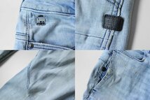 G-STAR RAW ◆ 3Dスリム デニムパンツ インディゴ W28/L32 ストレッチ スキニー ジーンズ ダメージ ジースターロウ ◆60/GG11_画像7