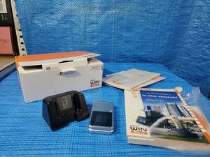 ★500円即決! upcg 美品 携帯電話 au パンテック W62PT Pantech かんたんケータイ ガラケー 箱説明書付き 通電確認済み