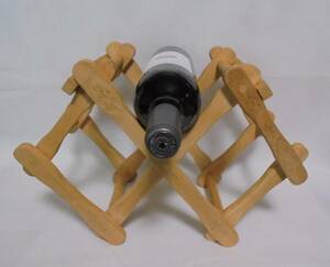  folding type wooden wine rack wine holder 