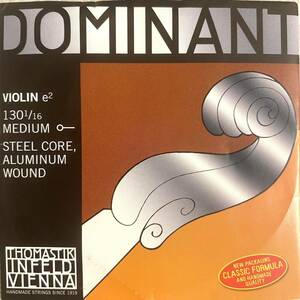 未使用 Dominant E線 130 1/16 ボールエンド ヴァイオリン 弦 分数 Thomastik-Infeld社 オーストリア製