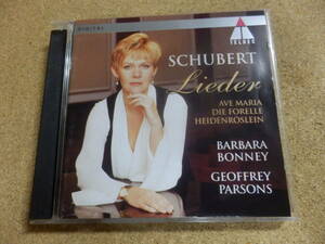 CD輸入盤;BARBARA BONNY「SCHUBERT;Lieder」