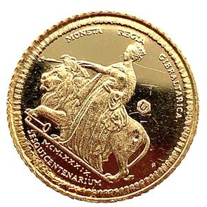 Una и Lion Gold Conins Gibraltar Yellow Gold 22 Gold 1989 2G коллекция антикварная монета