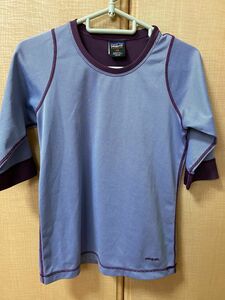 パタゴニア　size XS クルーネック　パープル　7分袖