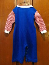 ビンテージ70's●Health-texキッズジャンプスーツ青size 18MO●230719c5-k-all 1970s子供服カバーオールロンパースつなぎ_画像2