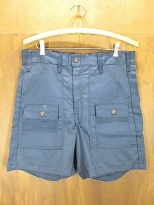 ビンテージ70's●DEADSTOCKブッシュショーツ紺実寸W79cm●230721p4-m-sht-w31デッドストック1970sショートパンツ