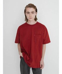 未使用美品 リーバイス MADE IN THE USA BOXY Tシャツ RED DAHLIA 新品