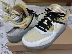 OFF-WHITE × AIR MAX 90 THE 10 AA7293-100 （セイル/ホワイト/モスリン）