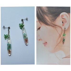 【No.146】ドライフラワーレジンピアス