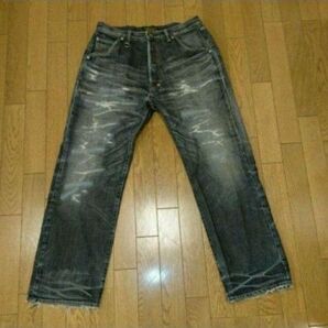 【レア】ナイトレイド 初期 ブラック デニム ジーンズ ripped jean デニムパンツ ヴィンテージ