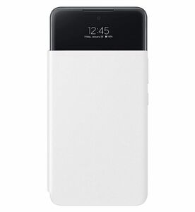Galaxy A53 5G ◆ Smart S View Wallet カバー ホワイト Samsung ロゴ オフィシャル【並行輸入品】SC-53C SCG15