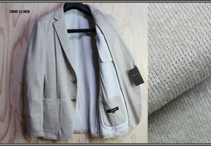  new goods Comme Ca men spring summer French linen double faced linen jersey - jacket M light brown / regular price 3.9 ten thousand jpy / sample 