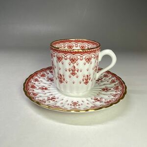 Spode スポード カップ&ソーサー デミタスカップ コーヒーカップ レッド 英国 イギリス