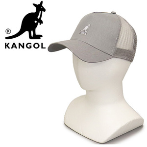 KANGOL (カンゴール) 232069604 SMU LOGO TRUCKER MESH CAP ロゴ トラッカー メッシュ キャップ KGL039 03GRAY