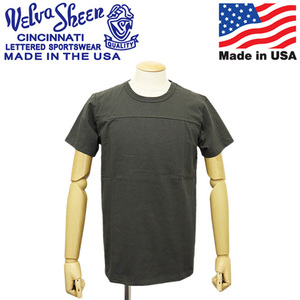 Velva Sheen (ベルバシーン) 161833 TUBULER SS FOOTBALL TEE 半袖フットボールＴ アメリカ製 VLVS018 BLACK XL