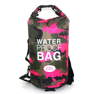 防水リュック 防水バックパック 大容量 プールバッグ 完全防水 男の子 女の子 大人 アウトドアバッグ 20L 海 赤 069 R35