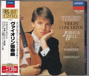 ★CD LONDON メンデルスゾーン.チャイコフスキー:ヴァイオリン協奏曲 *ジョシュア・ベル(Joshua Bell)