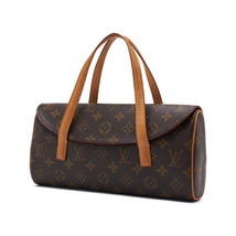 LOUIS VUITTON ルイヴィトン モノグラム ソナチネ ハンドバッグ モノグラム ブラウン（ゴールド金具） レザー ハンドバッグ_画像2