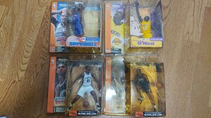 マクファーレントイズNBAフィギュア４体セット　アイバーソン　ダンカン　オニール　スプリーウェル　MCFARLANE'S