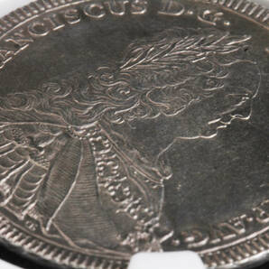 1754年 ドイツ レゲンスブルク 1/2ターラー 銀貨 アンティークコイン NGC AU Detailsの画像9