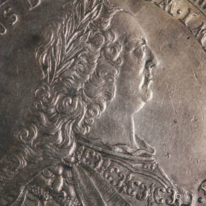 1754年 ドイツ レゲンスブルク 1/2ターラー 銀貨 アンティークコイン NGC AU Detailsの画像6