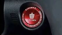 クラウン200/210/220系　エンジンスターター　ボタンカバー　赤_画像1