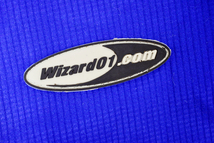 Y-6170★送料無料★WIZARD ウィザード★ブルー青色 半袖 フルジップアップ 自転車 ロードバイク サイクルジャージ シャツ Ｌ _画像2