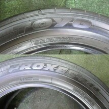 7～8分山 TOYO PROXES R44 225/55R18 98H 4本/札幌市手渡し可/中古オンロードタイヤ(夏タイヤ)エルグランド P2_QP_112_画像10