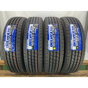 ★ラベル付き未使用品★2020年製 10分山 TOYO DELVEX 934 165/80R14 91/90N LT 4本/札幌市手渡し可/中古スタッドレスタイヤ(冬タイヤ) F_84