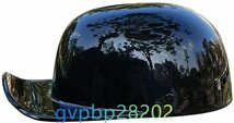 新入荷バイクオープンフェイスヘルメットオートバイレトロハーフシェルヘルメット男性と女性野球帽スタイルのヘルメット4色艶有り黒_画像1
