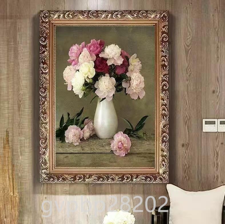 Brand new ★ Extremely beautiful ★ Flowers decorative painting 50X70cm, Artwork, Painting, others