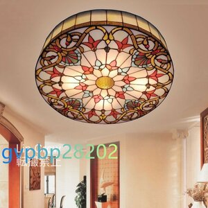 Art hand Auction Stained Glass Pendant Lights Stained Glass Lamps Glass Shell Crafts Luxury Ceiling Lights, Handcraft, Handicrafts, Glass Crafts, Stained glass