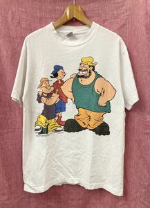 VINTAGE ヴィンテージ 90s ポパイ Popeye オリーブ アメコミ Bボーイ ヒップホップ RAP ラップ Tシャツ コミック 漫画