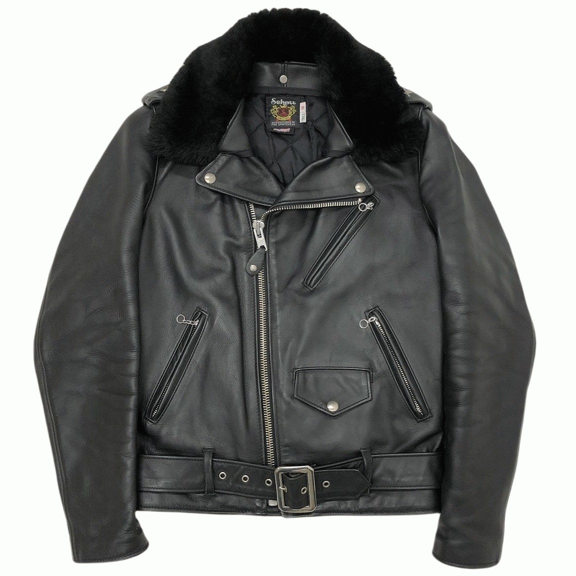 ☆新品同様☆SCHOTT613US 黒 ワンスター size 36 USA製-