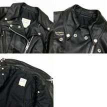 70's 80's ビンテージ Lewis Leathers / 441L LADIES CYCLONE JACKET ルイスレザー ホースハイド サイクロン ライダース 表記サイズ(34) @K_画像4