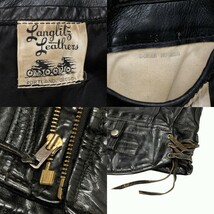 60's 70's ビンテージ Langlitz Leathers / COLUMBIA ラングリッツレザーズ コロンビア レザー ダブル ライダースジャケット @K_画像10