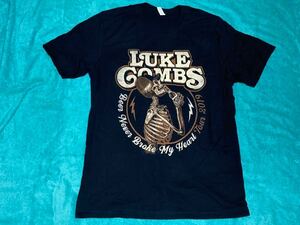 LUKE COMBS ルーク・コムズ Tシャツ L 2019 ツアーT バンドT ロックT WHAT YOU SEE WANT Growin' Up Gettin' Old