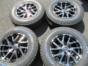 * limited amount *[ Nitro power ]te Lynn ja-17x8.0 +20 6H/139.7 BMP/ black clear /FPD x4ps.@* Hankook 265/65R17 Prado /FJ