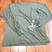 沖縄 米軍放出品 SOFFE ミリタリーロング Tシャツ オシャレ トレーニング　 ランニング　OD LARGE (管理番号Z200)_画像1