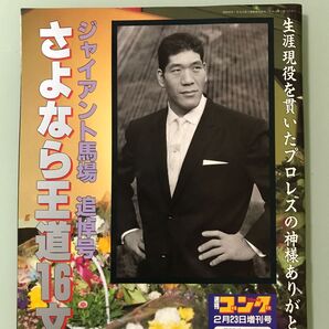 週刊ゴング 平成11年 スペシャル ジャイアント馬場 追悼号 大特集 名勝負50 ジャイアント馬場の遺言 61年間の軌跡 年表