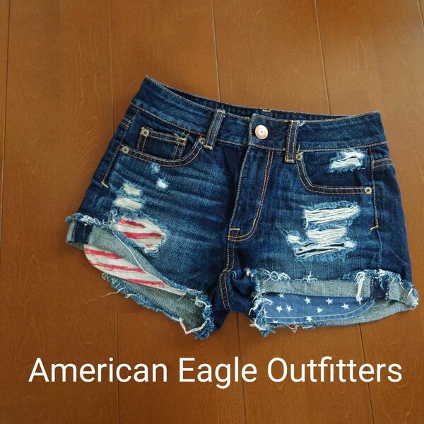 デニムショートパンツ ショートパンツ インディゴ American Eagle Outfitters