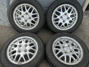 バリ溝　スタッドレス4本セット ダイハツ純正ホイール TOYO TIRES OBSERVE GIZ2 155/65R13 2020年 13×4.50B +45