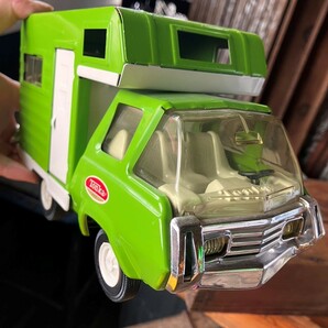 即決価格 ヴィンテージ USA Tonka キャンピングカー キャンパー キャンプ トラック 働く車 グリーンの画像1