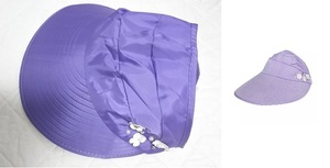 ■　送料無料 ＵＶ プロテクト　サンバイザー カラーは画像２枚目 ワイド ハット　帽子 メッシュ　通気性 ＵＶ プロテクション h7