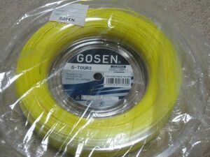 ★　ゴーセン　G-TOUR3 1.18mm　２２０ｍ　ロール　イエロー　【GOSEN G-TOUR 3 1.18】　★